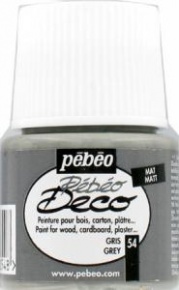 Kreatív akrilfesték Pébéo Deco matt 45 ml szürke
