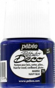 Kreatív akrilfesték Pébéo Deco matt 45 ml tengerészkék