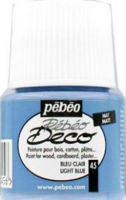 Kreatív akrilfesték Pébéo Deco matt 45 ml világoskék