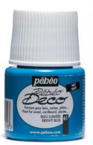 Kreatív akrilfesték Pébéo Deco matt 45 ml fényes kék