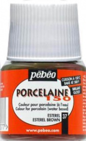 Kreatív porcelánfesték Pébéo Porcaline 150 égethető 45 ml esterálbarna