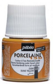 Kreatív porcelánfesték Pébéo Porcaline 150 égethető 45 ml homoksárga