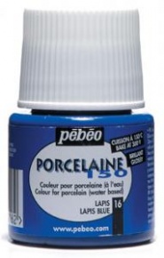 Kreatív porcelánfesték Pébéo Porcaline 150 égethető 45 ml lazuritkék