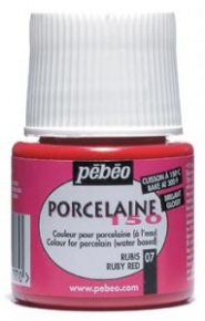 Kreatív porcelánfesték Pébéo Porcaline 150 égethető 45 ml rubin