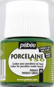 Kreatív porcelánfesték Pébéo Porcaline 150 égethető 45 ml matt sötétzöld