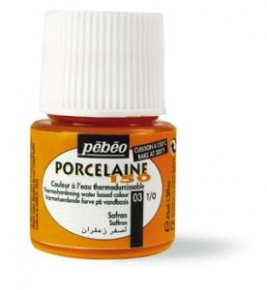 Kreatív porcelánfesték Pébéo Porcaline 150 égethető 45 ml sáfrány sárga