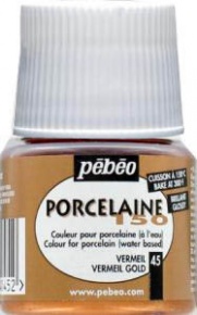 Kreatív porcelánfesték Pébéo Porcaline 150 égethető 45 ml királyarany