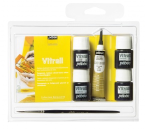 Kreatív üvegfesték Pébéo Vitrail Discovery matt 20 ml 4 db-os klt.