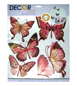 Kreatív dekormatrica fali PL 3D glitteres 30.5x30.5 cm vegyes
