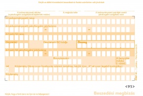 Beszedési megbízás 3 lapos garnitúra