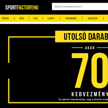 Megújult a Sportfactory.hu